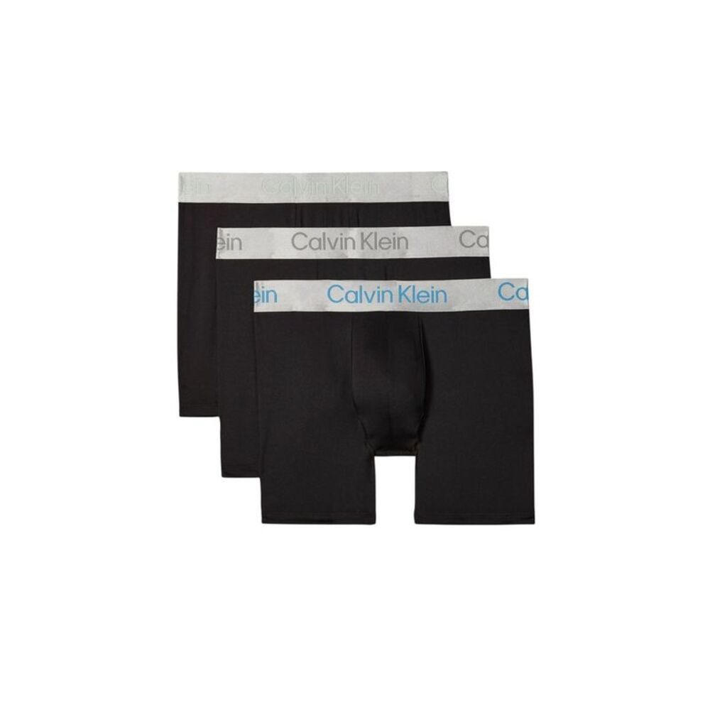 Calvin Klein Underwear Black And White Recycled Polyester Men's Boxers